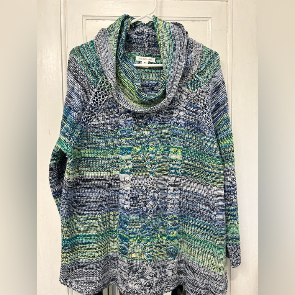 John Paul Richard sweater cowl neck size XL